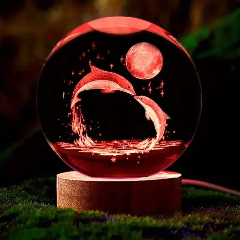 Veilleuse Boule de Cristal — Dauphin