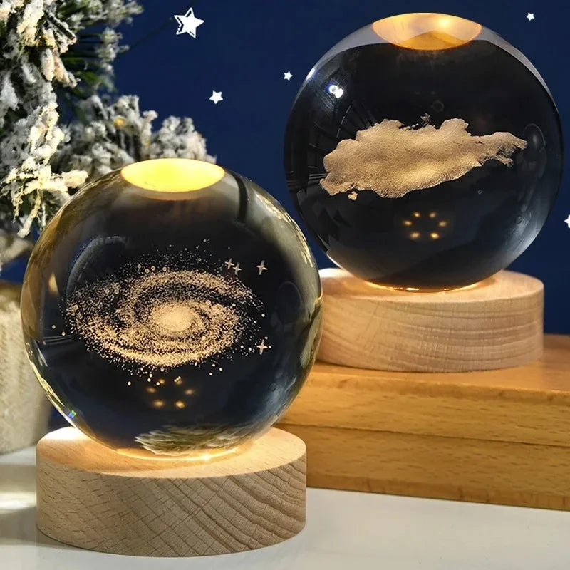 Veilleuse Boule de Cristal Galaxie