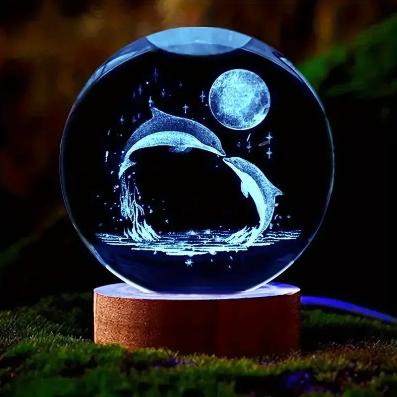 Veilleuse Boule de Cristal — Dauphin