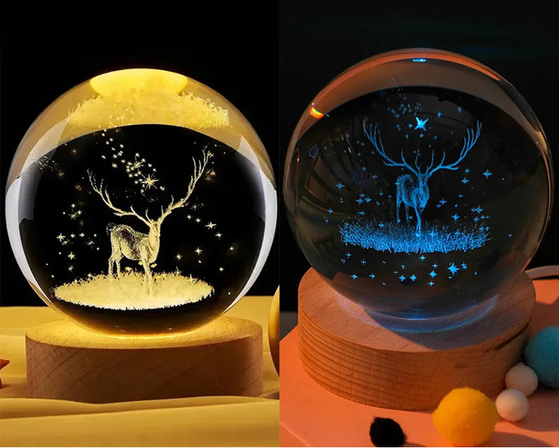 Veilleuse Boule de Cristal Galaxie
