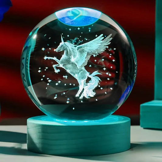 Veilleuse Boule de Cristal — Licorne