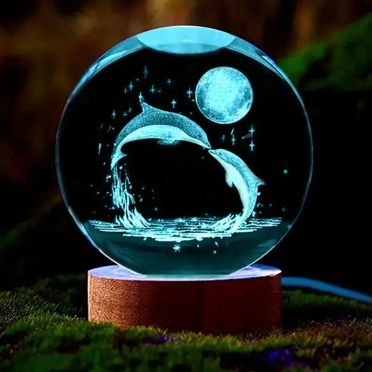 Veilleuse Boule de Cristal — Dauphin