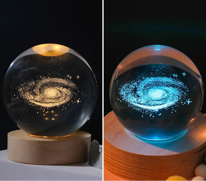 Veilleuse Boule de Cristal Galaxie