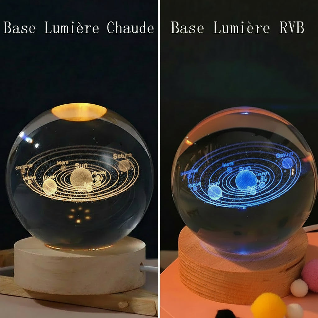 Veilleuse Boule de Cristal Galaxie