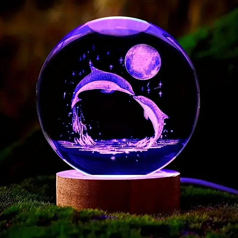 Veilleuse Boule de Cristal — Dauphin