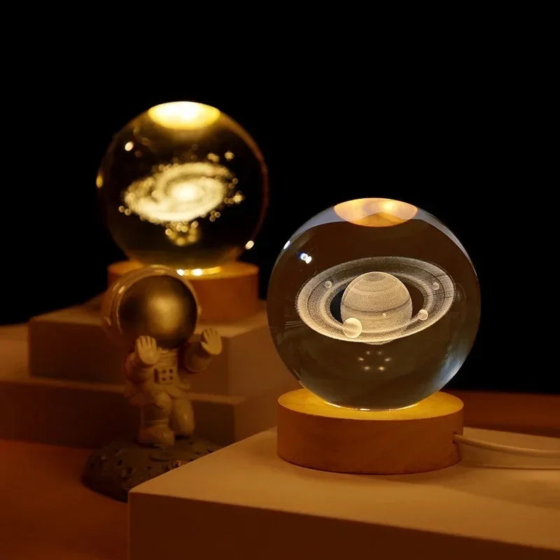 Veilleuse Boule de Cristal Galaxie