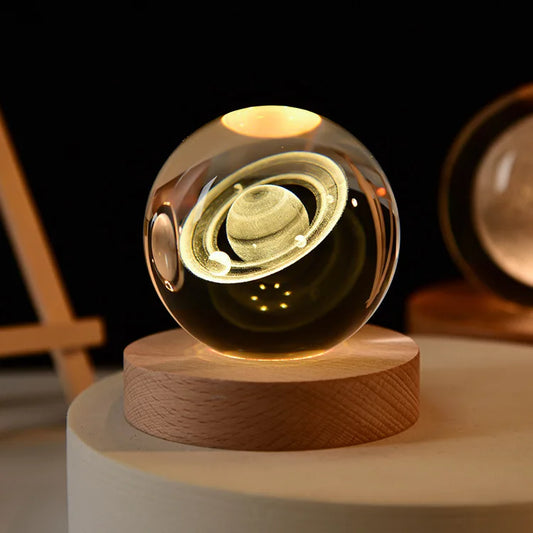 Veilleuse Boule de Cristal — Saturne